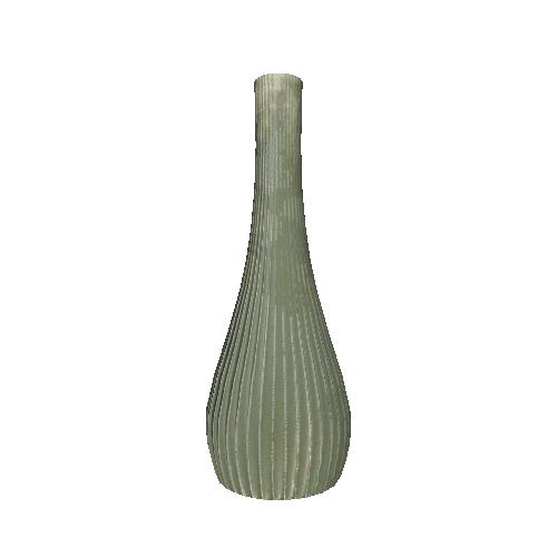 WHITE LONG VASE